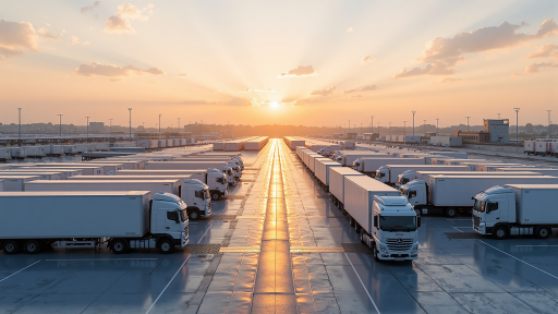 Brazil port new energy heavy truck operation site, electric heavy truck performing cargo loading/unloading operations, port environment background, showcasing heavy transport application